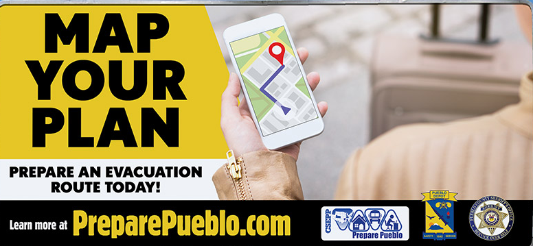 Map your plan Banner - Prepare an evacuation route today
